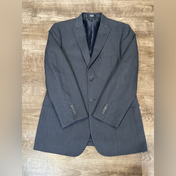 NWT WILKE RODRIGUEZ MENS MODERN FIT GREY 3 PIECE SUIT 40L 33x32 - Picture 4 of 16